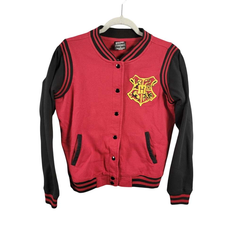 Harry Potter Gryffindor Quidditch #07 Varsity Bomber Jacket Medium (16) Red